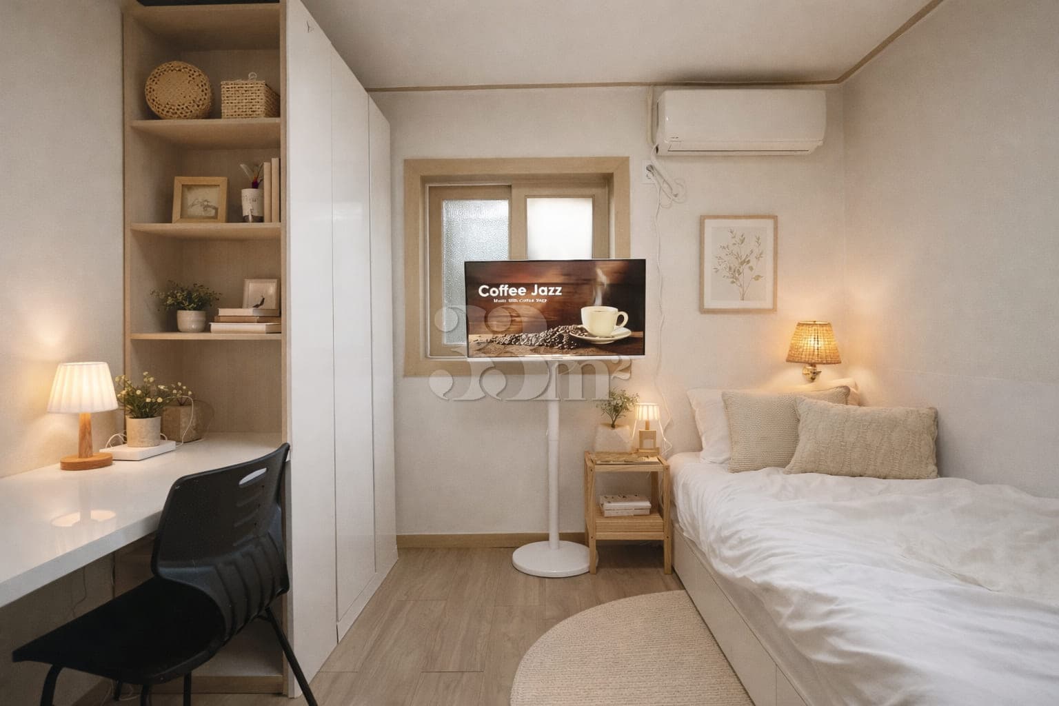 Sinseol Station 30-sec — Cozy 17㎡ Work-Ready Studio